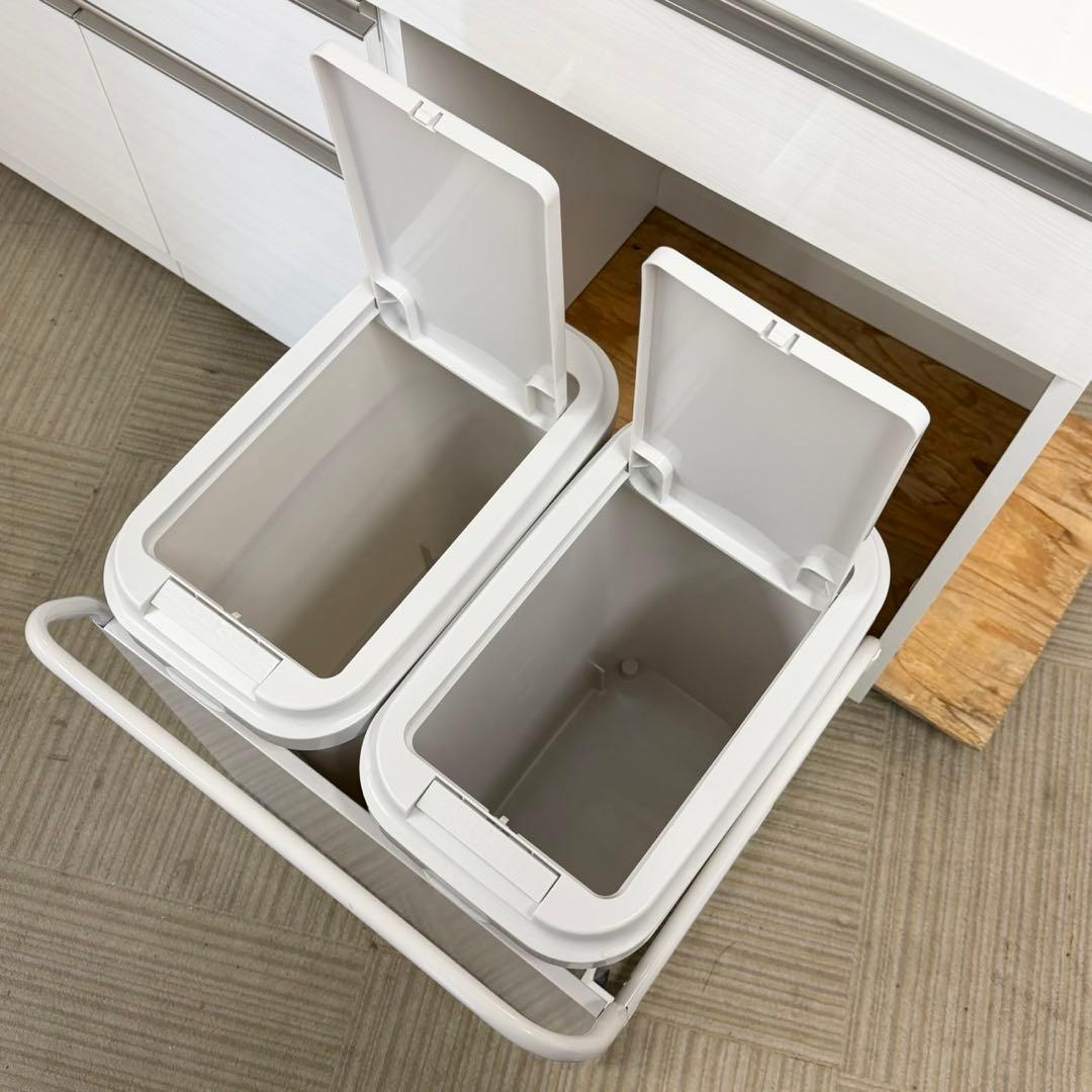 現行モデル ニトリ 140cm幅キッチンカウンター(リガーレ) ダストボックス付