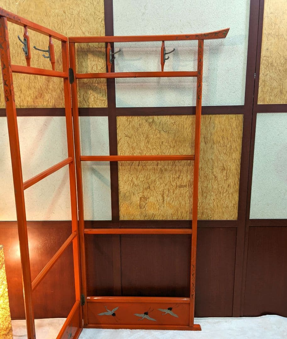 衣桁　和風ハンガーラック　着物掛け　和家具　和小物