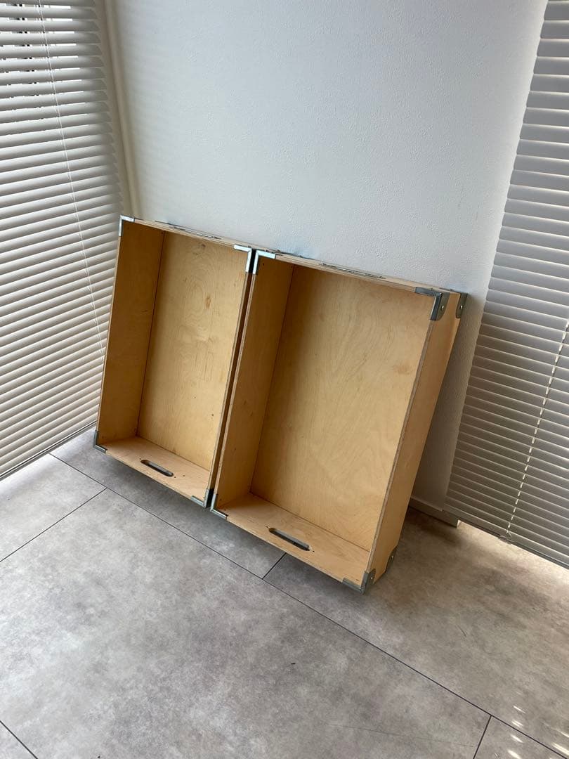 木製スタッキング　収納ボックス　ストレージ　オールドイケア　IKEA 廃盤品
