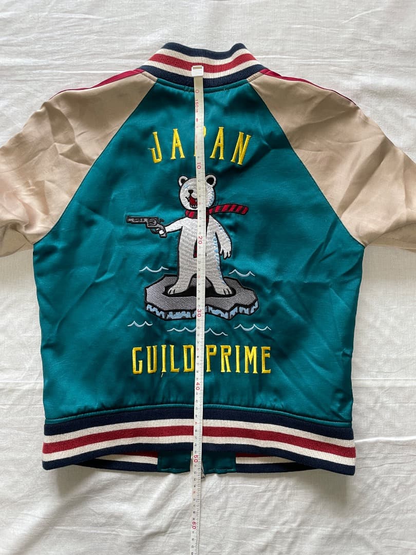 GUILD PRIME ギルドプライム ホワイトベア マルチカラー スカジャン