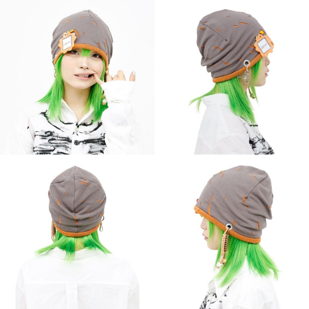 isecai Whimgy Beanie Gray× Orange