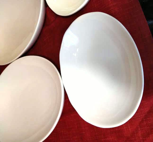 ♥20日まで特別限定♦超特大３１cm卵型大長皿♦約２０cm卵型中皿♦2種類6皿