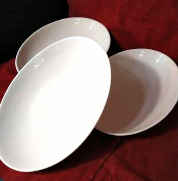 ♥20日まで特別限定♦超特大３１cm卵型大長皿♦約２０cm卵型中皿♦2種類6皿