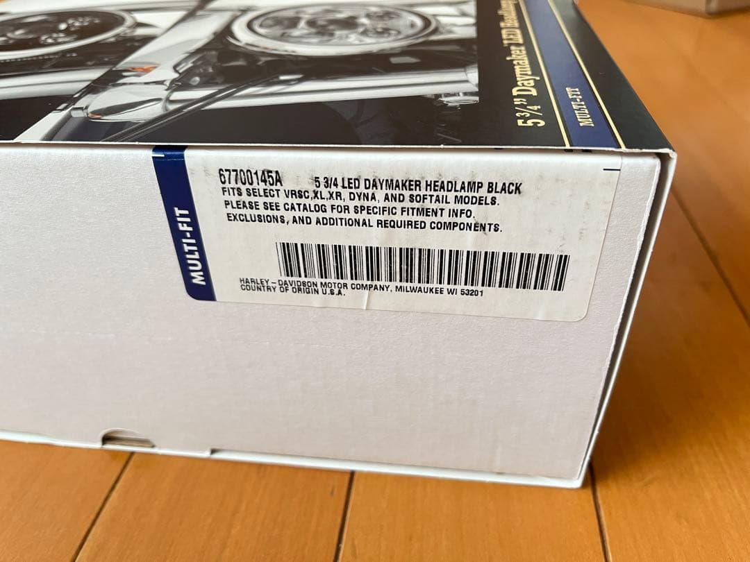 67700145A ハーレー純正 LEDヘッドライト ブラック 未使用品