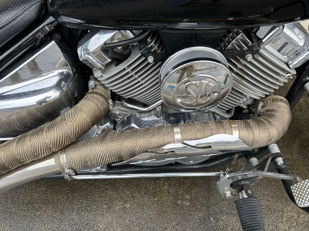 ガレージT&F ベントマフラー　と　エアクリーナのみ ドラックスター400用