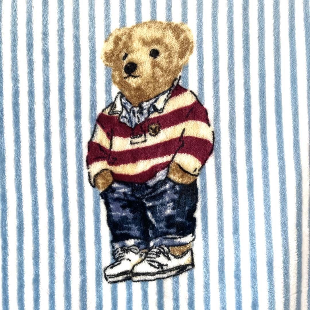 ポロ ラルフローレン ブランケット POLO bear ポロベア クマ 毛布 白