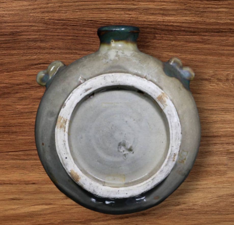 金城次郎　壺屋時代　漁文一輪挿し　壁掛け用