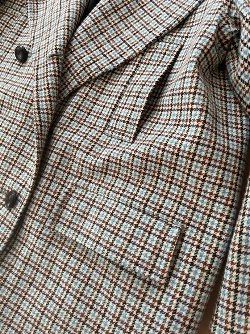 【レア美品】秋冬 MARKAWARE ウール ガンクラブチェック ビッグコート