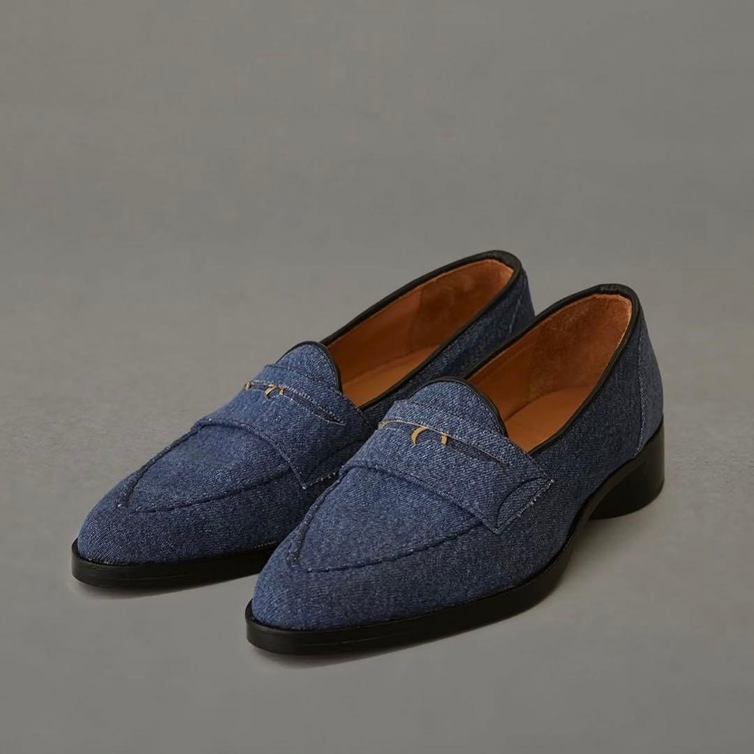 靴 MASU MOON DENIM LOAFER