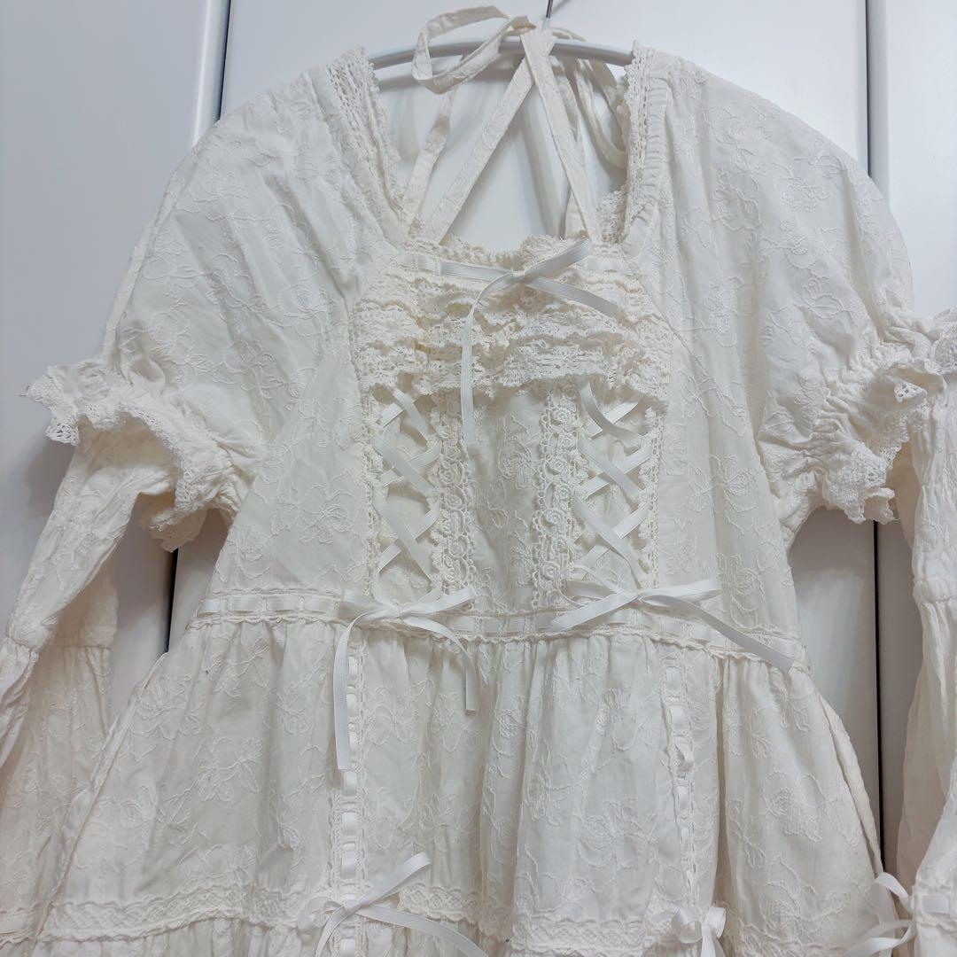 はわせドールワンピース　白　ロリィタ　ベイビーザスターズシャインブライト