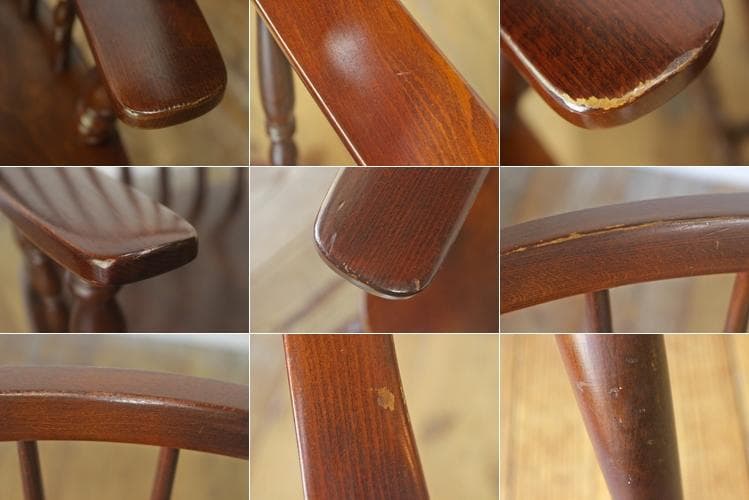 在庫3脚 柏木工 ウィンザーチェア ダイニング 椅子 アーム ビーチ材 レトロ