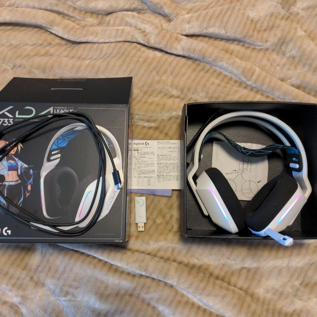 新品 ロジクール Logicool G733 KDAコラボ LOL ヘッドセット