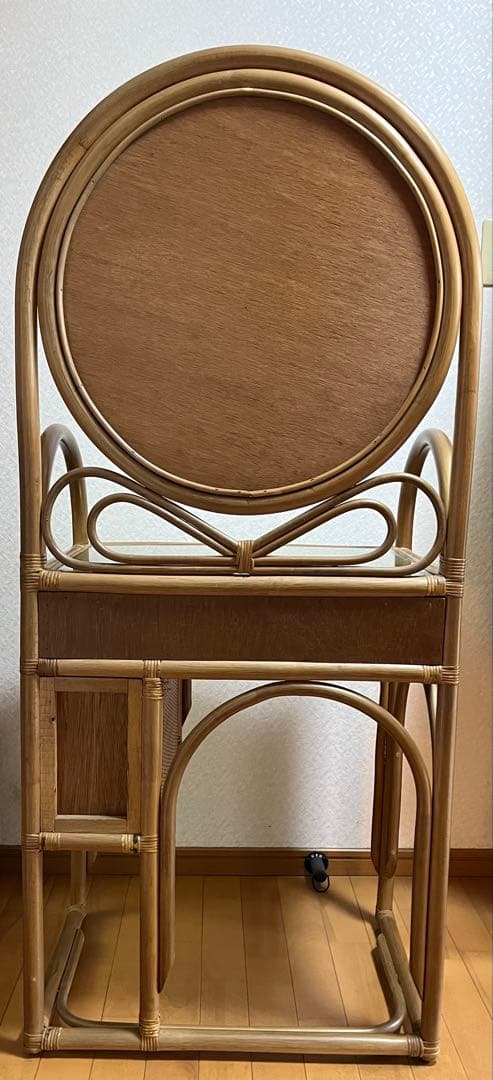 籐家具　籐　鏡台　ドレッサー　ビンテージ　ヴィンテージ　古家具