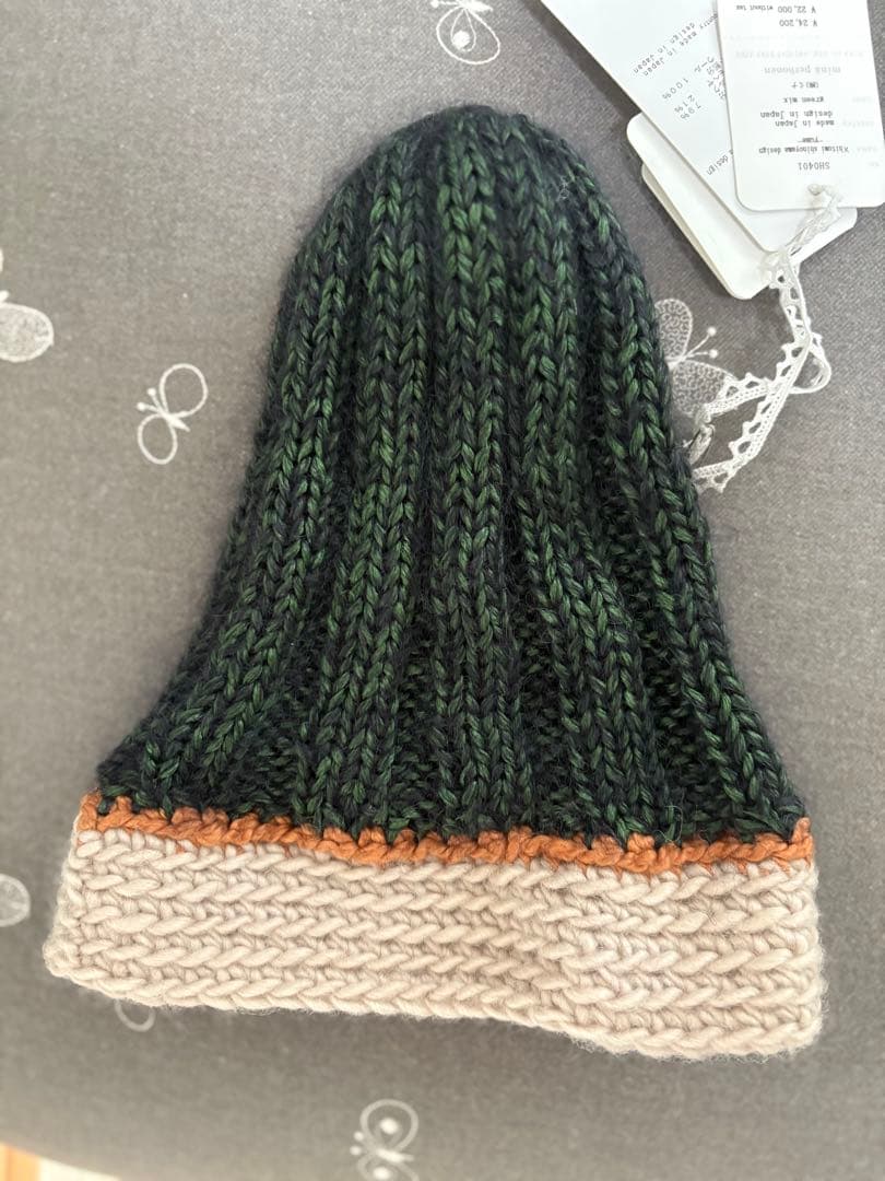 未使用ミナペルホネンyumeニットキャップhitomi shinoyama 帽子