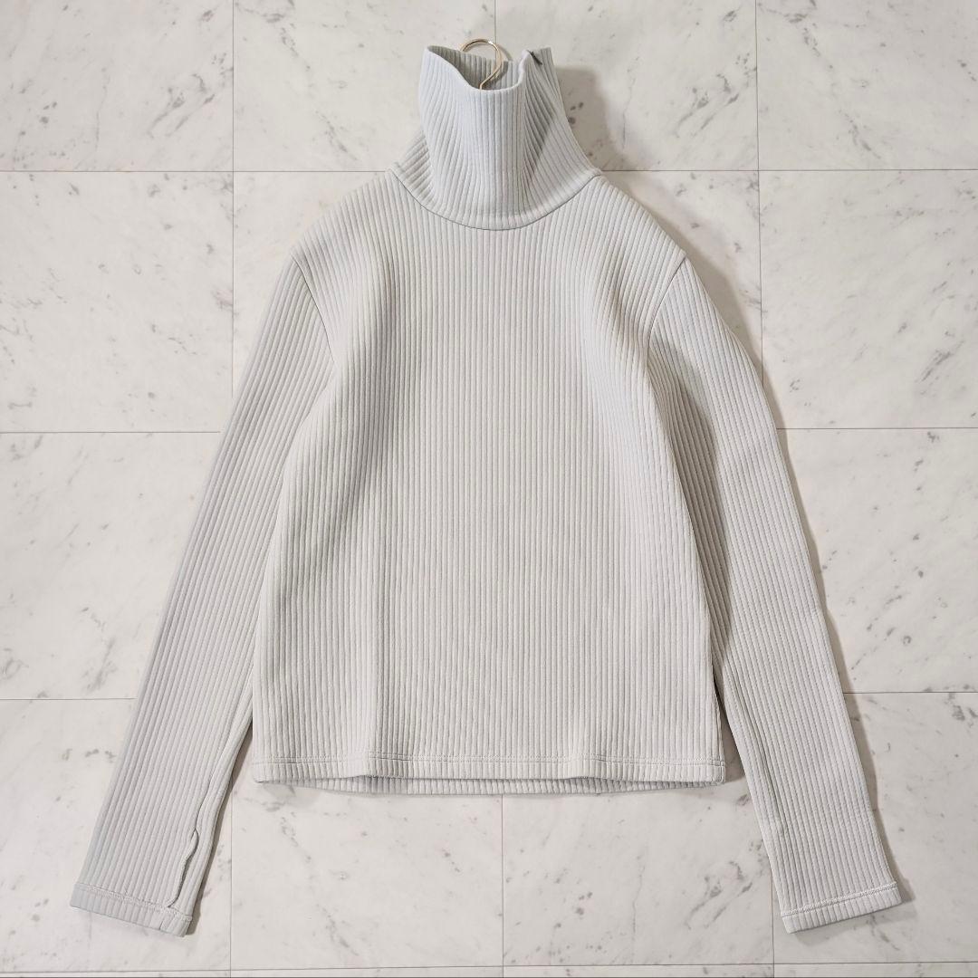 美品★MM6 メゾンマルジェラ サイドジップロールネックタートルネックスウェット