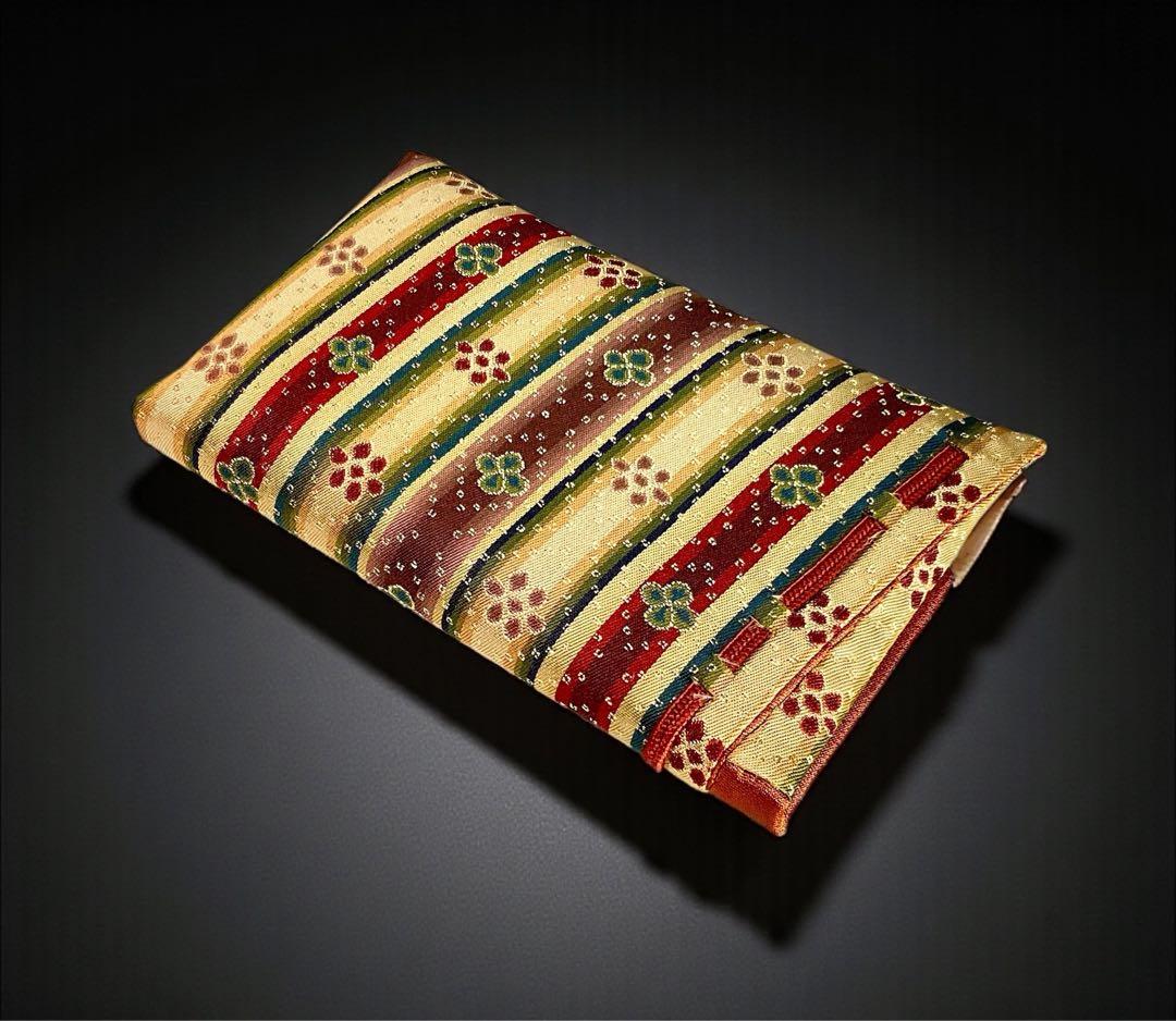 京都発　龍村美術織物　/　数寄屋袋　花文暈繝錦　⭐️【日本製】【新品】⭐️